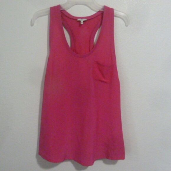 Joie Alicia Pink 100% Silk RacerBack Tank Top Pink - Picture 1 of 7
